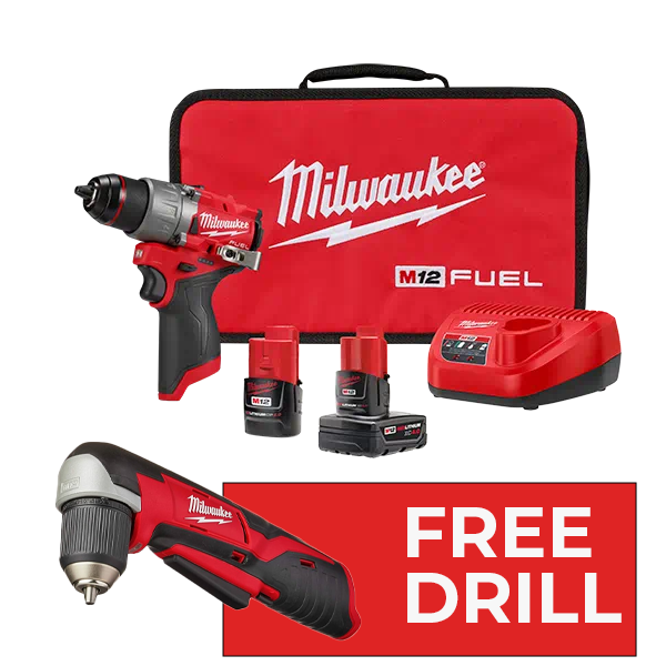 Load image into Gallery viewer, Milwaukee 3403-22 M12 FUEL 1/2&quot; Drill Driver Kit + Free 2415-20 Drill
