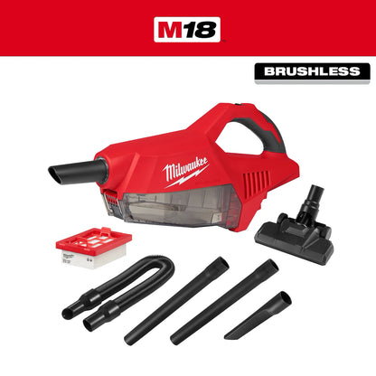 Milwaukee 0892-20 M18 Brushless Handheld Vacuum + FREE Battery