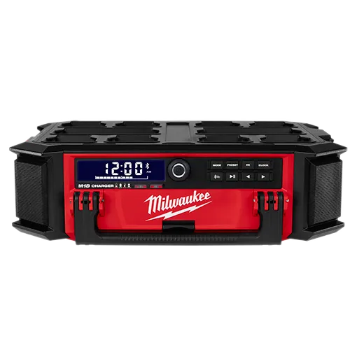 Milwaukee 2950-20 M18 Bluetooth Cordless Packout Radio, Charger + Packout Organizer