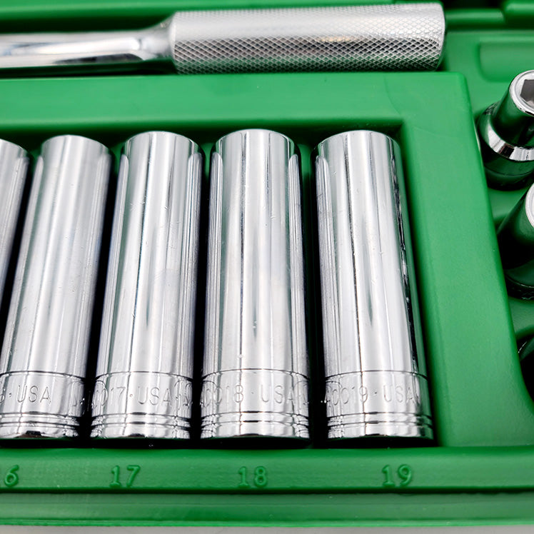 Load image into Gallery viewer, SK TOOLS 4147-6 47 Piece 1/2&quot; Drive 6 Pt Std and Deep SAE and Metric Socket Set
