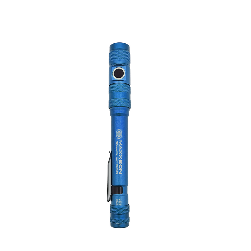 Load image into Gallery viewer, Maxxeon MXN00367 Rechargeable LED Inspection Flashlight 300L - Blue
