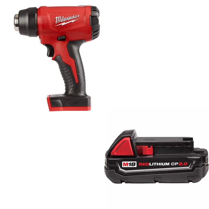 Milwaukee 2688-20 M18 Automotive Cordless Heat Gun + CP2ah Battery