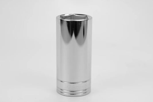SK Hand Tools 40028 1/2" Dr. 28mm 6pt Deep Metric Chrome Socket - USA