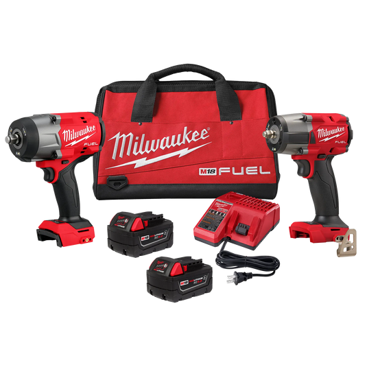 Milwaukee 3010-22 M18 FUEL 1/2" & 3/8" High Torque Automotive Kit + FREE GIFT