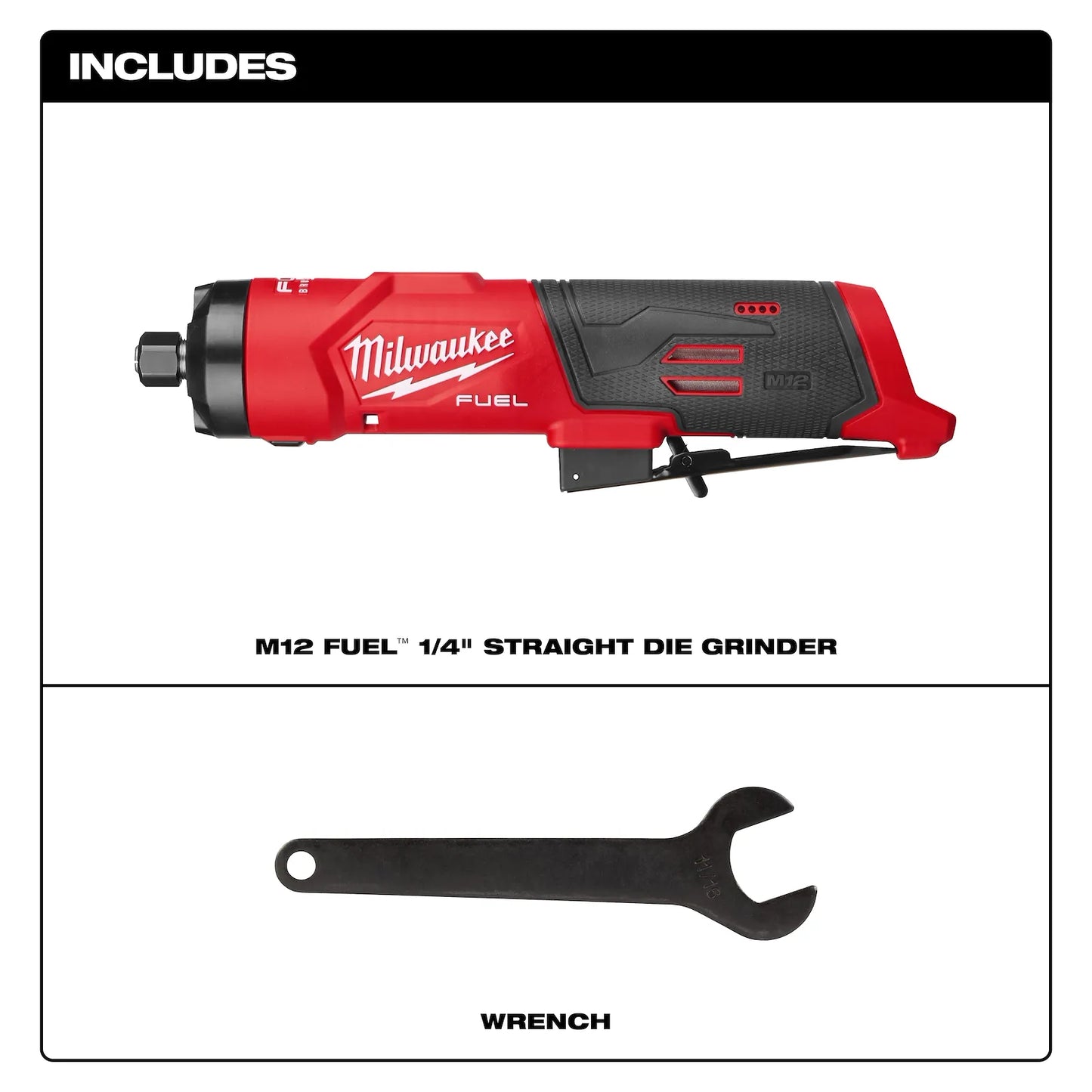 Milwaukee 3486-20 M12 FUEL 1/4" Straight Die Grinder