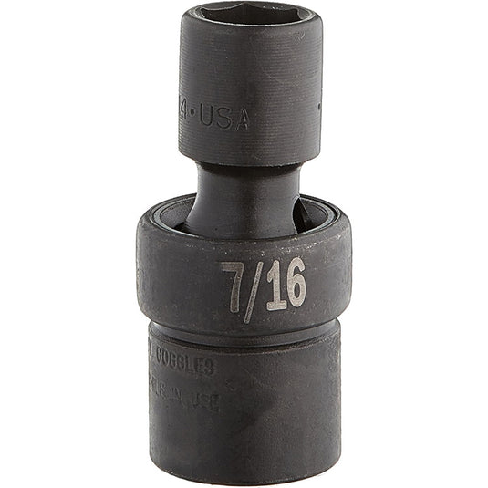 SK Hand Tool 33314 3/8" Drive Swivel Impact Socket, 7/16-Inch - USA MADE