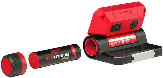 Milwaukee 2114-21 USB Rechargeable Pivoting Flood Light 550-Lumen  + Free Battery