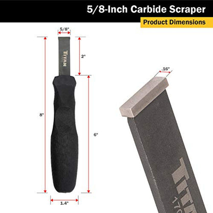 TITAN Tools 17010 5/8" Carbide Scraper