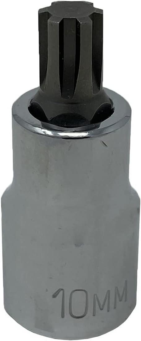 CTA Tools 1036 Camshaft Adjuster Socket, 10mm Polydrive, VW/Audi Chrome, 1/2" Dr