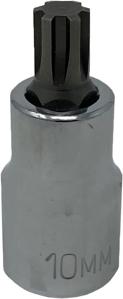 CTA Tools 1036 Camshaft Adjuster Socket, 10mm Polydrive, VW/Audi Chrome, 1/2" Dr