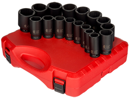SUNEX 3/4" DRIVE 17 PIECE SAE DEEP IMPACT SOCKET SET (4685)