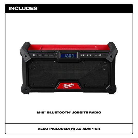 Milwaukee 2952-20 Jobsite Bluetooth Portable Radio