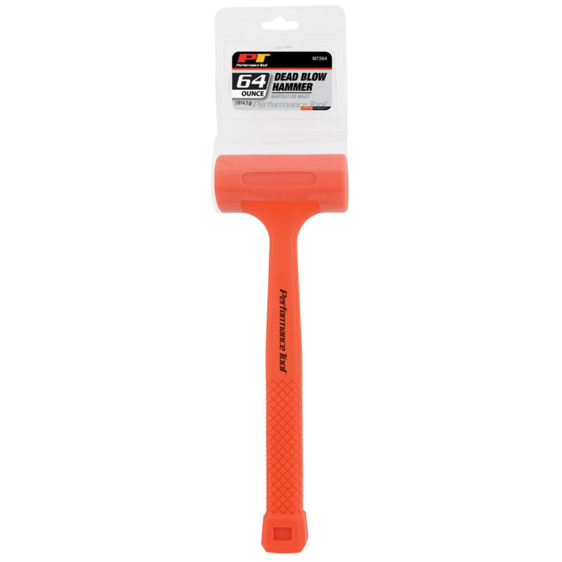 Load image into Gallery viewer, Performance Tool M7264 Hi-Viz Dead Blow Hammer 64oz
