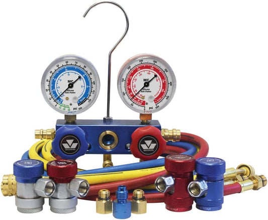 MASTERCOOL 89661-AYF - 134A / 1234Yf Dual Aluminum Gauge Set