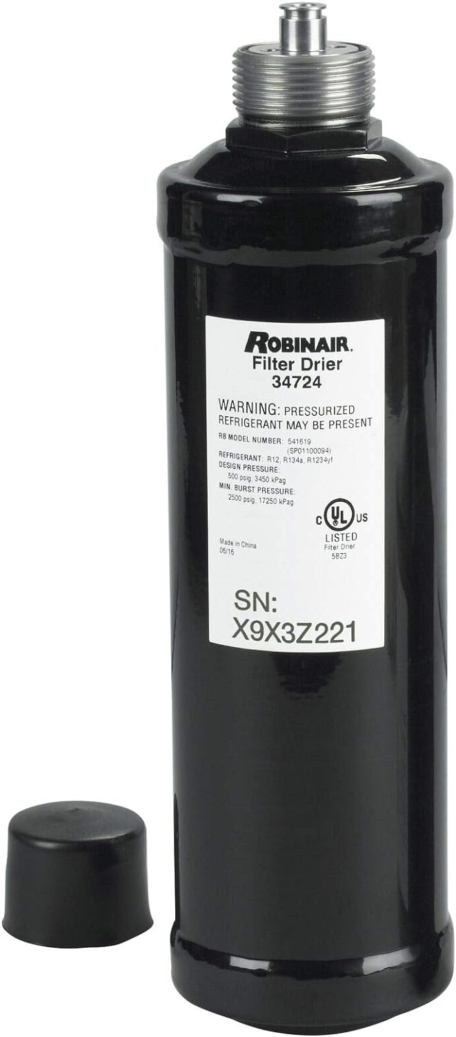 Load image into Gallery viewer, Robinair 34724 A/C Replacement Recycling Filter-Drier Spin-On Filter, Black
