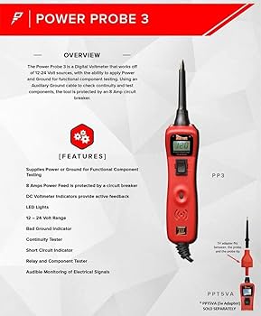 Load image into Gallery viewer, POWER PROBE 319FTC III 3 CIRCUIT TESTER KIT - RED
