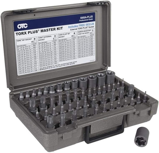 OTC 5900A-Plus 52 Piece Master Square Drive Torx Set