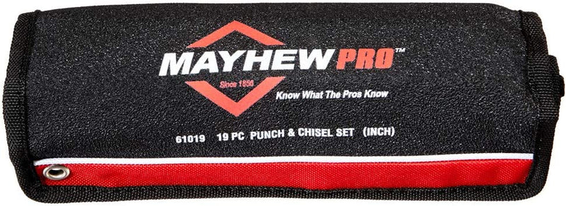 Load image into Gallery viewer, Mayhew Tools 81133 Pro Punch and Chisel Kit, 61019 19-Piece USA MADE, Black + FREE GIFT
