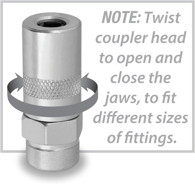 Load image into Gallery viewer, Performance Tool W54224 Heavy Duty Grease Gun Coupler Adapter 1/8&quot; NPT
