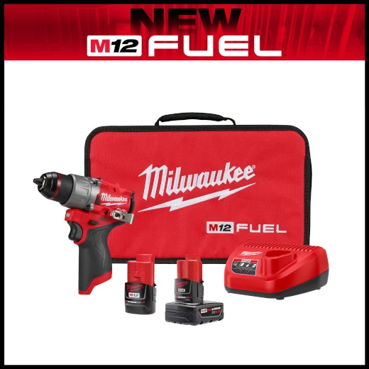 Milwaukee 3403-22 M12 Fuel 1/2" Drill/Driver Kit + FREE Battery