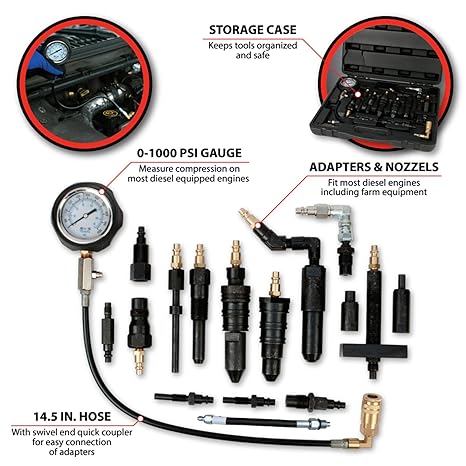 Performance Tool W89735 - VOLVO DIESEL COMPRESSION TESTER KIT