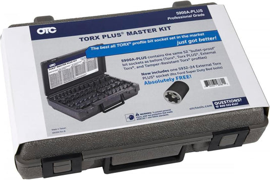 OTC 5900A-Plus 52 Piece Master Square Drive Torx Set