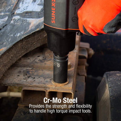 SUNEX 3/4" DRIVE 17 PIECE SAE DEEP IMPACT SOCKET SET (4685)