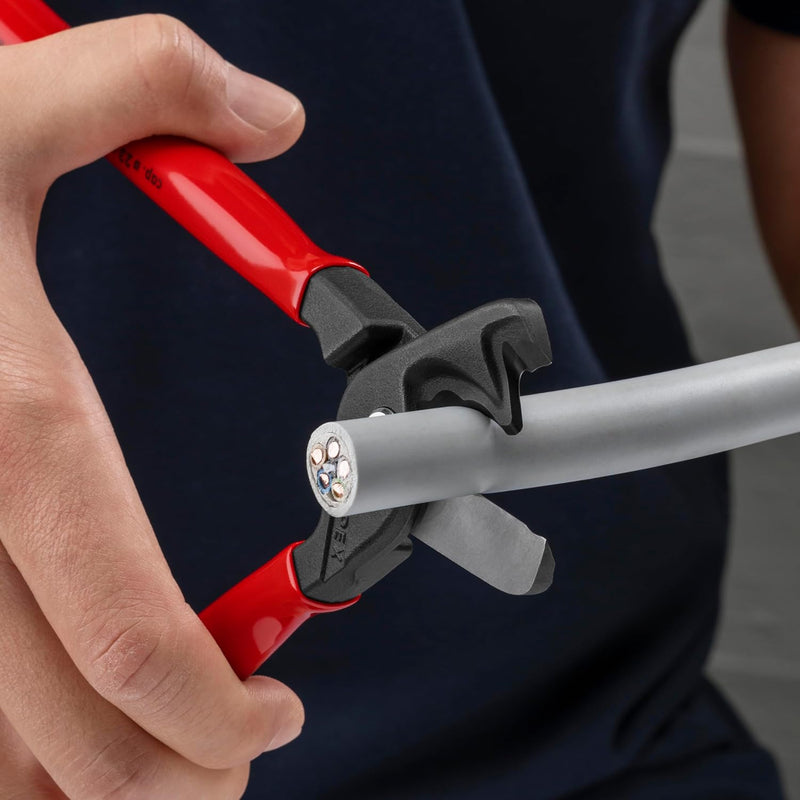 Load image into Gallery viewer, KNIPEX Tools 95 11 225 StepCut® XL Cable Shears, 9&quot;
