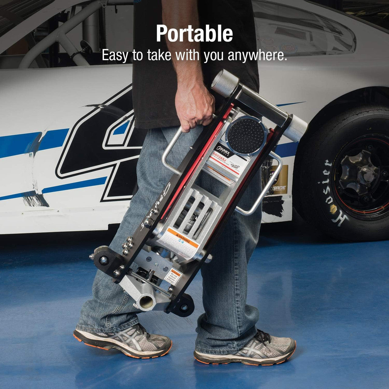 SUNEX TOOLS 3 TON ALUMINUM FLOOR JACK (6603ASJ)