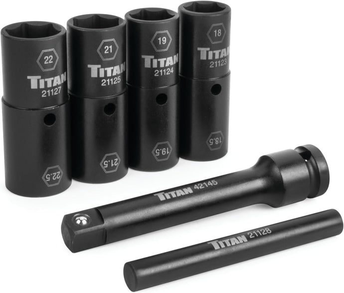 Titan 21126 Half-Size Flip Socket Set 1/2