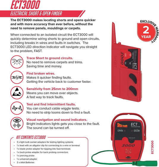 Power Probe ECT3000 Circuit Tracer for Shorts and Opens