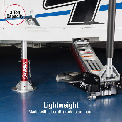 SUNEX TOOLS 3 TON ALUMINUM FLOOR JACK (6603ASJ)