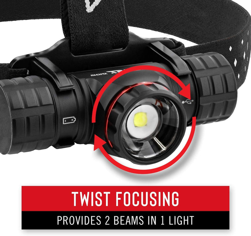 Load image into Gallery viewer, Coast 30344 XPH34R Rechargeable LED Headlamp USB-C  PURE Beam Twist Focus, Magnetic Base (2075 Lumen)
