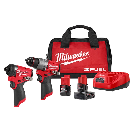 Milwaukee 3497-22 M12 Fuel 1/2" Hammer Drill and 1/4" Hex Driver Kit + FREE Battery