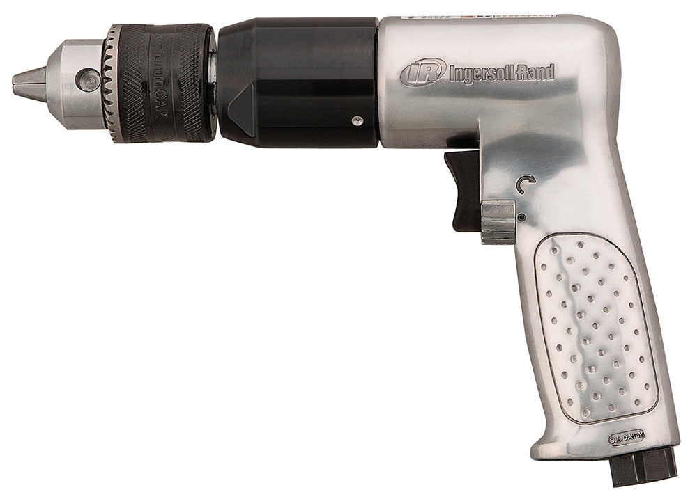Ingersoll Rand 7803RA 1/2" Reversible Keyed Chuck Air Drill, 500 RPM, 0.5 HP, with Dead Handle