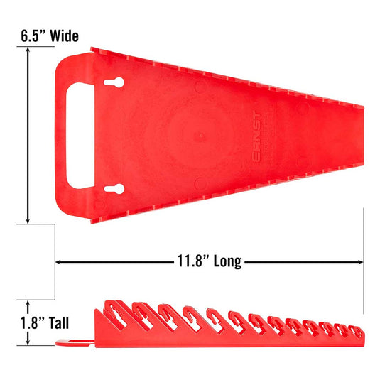 ERNST 5013 Wrench Organizer Rack Red (13 slots)