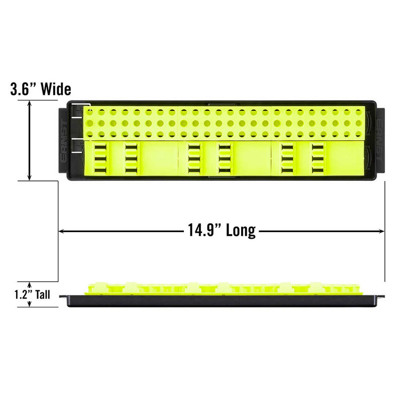 Load image into Gallery viewer, Ernst 5720HV &quot;Bit Boss&quot; 90 Bit Tool Holder HI-VIZ Yellow
