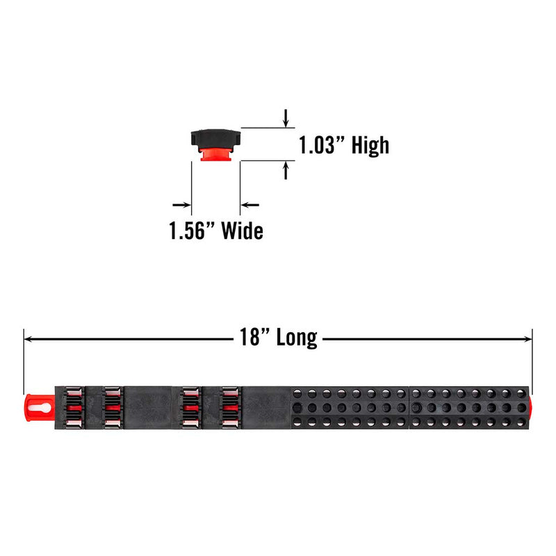 Load image into Gallery viewer, Ernst 5731 - 60 Piece 18&quot; Magnetic Bit Bar / Rail
