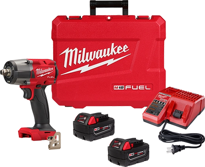 Milwaukee2962-22R M18 FUEL™ 1/2 " Mid-Torque Impact Wrench w/ Friction Ring Kit + FREE Battery