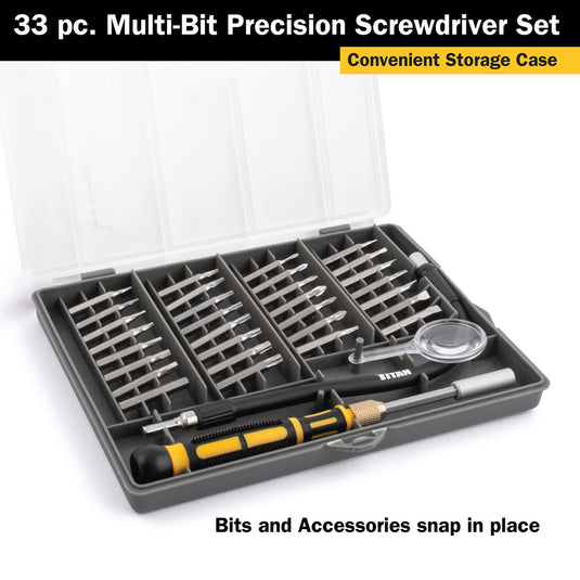 Titan 16093 33 Piece Multi Bit Precision Screwdriver Set