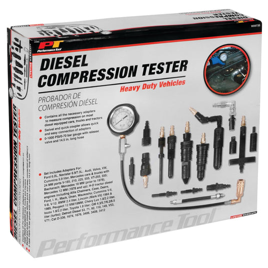 Performance Tool W89735 - VOLVO DIESEL COMPRESSION TESTER KIT