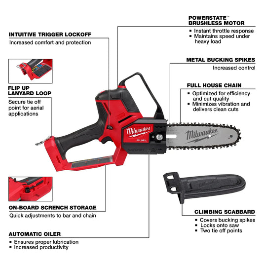 Milwaukee 3004-20 M18 FUEL HATCHET 8" Pruning Saw + Free Gift