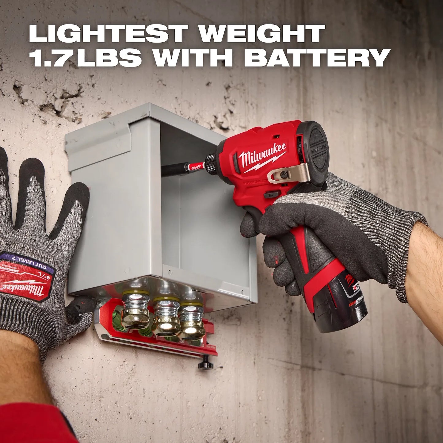 Milwaukee 3450-20 1/4" Subcompact Hex Impact Driver + FREE Battery