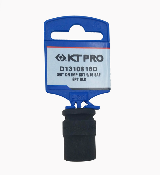 KT Pro D1310S18D 3/8" Dr. 9/16" 6pt SAE Standard Impact Socket