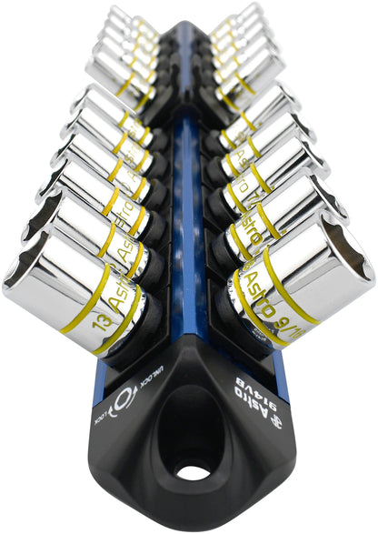 Astro AST914 1/4" Drive V12 Locking Magnetic 22 Socket Organizer
