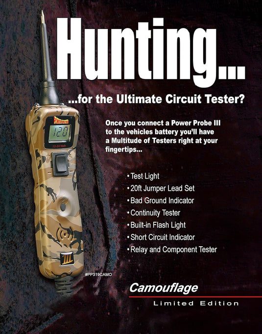 POWER PROBE 319FTC III 3 CIRCUIT TESTER KIT - CAMO