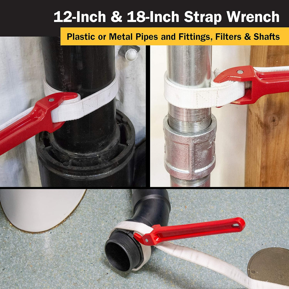 Titan 21315 12-Inch Strap Wrench, 12