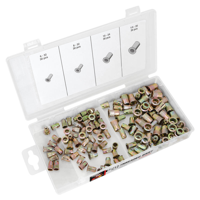 Load image into Gallery viewer, Performance Tool W5251 SAE Threaded Rivet Assortment 120 pc
