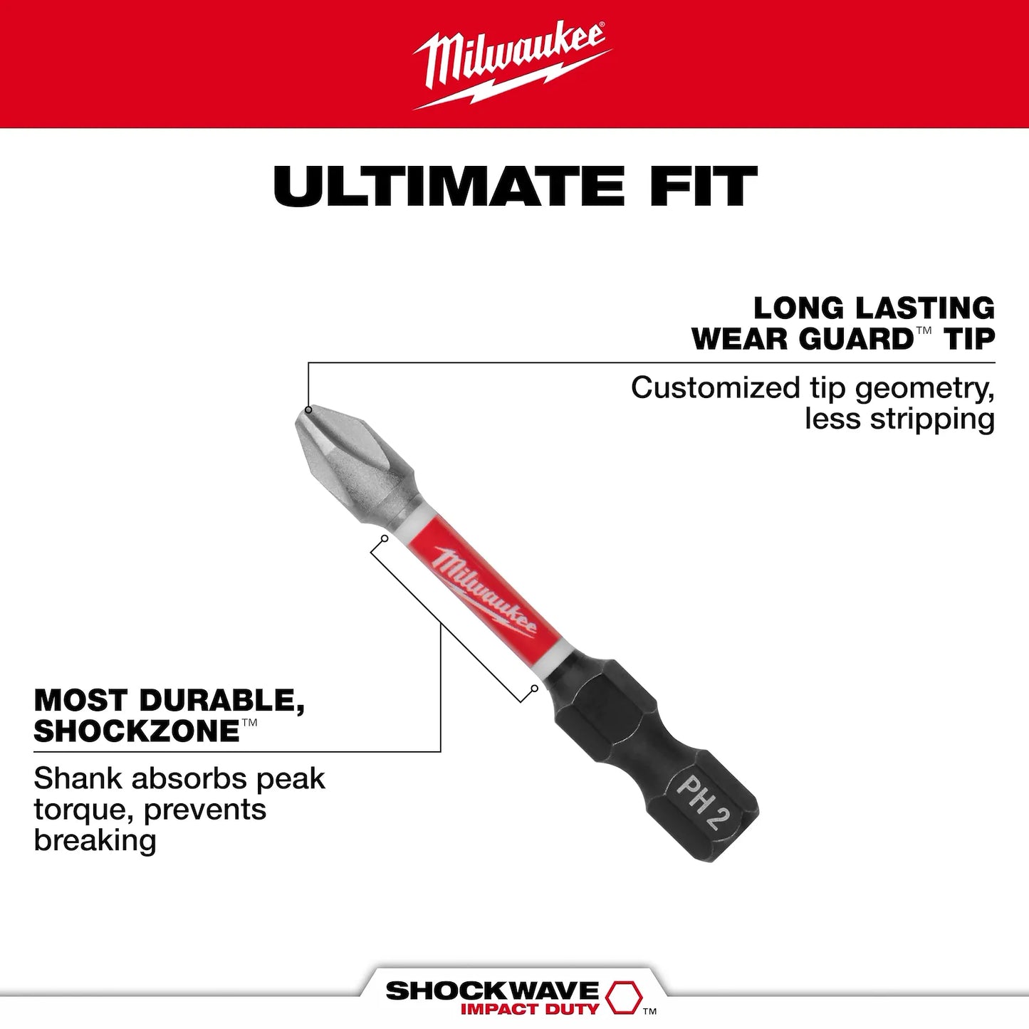 Milwaukee 48-32-4034 124PC SHOCKWAVE™ Impact Duty Auto Bit Set + FREE 43PC Set