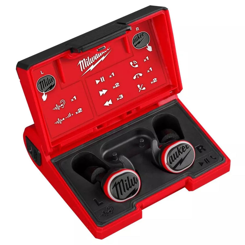 Load image into Gallery viewer, Milwaukee 2191-21 Redlithium USB Cordless Bluetooth Jobsite Earbuds Milwaukee Headphones
